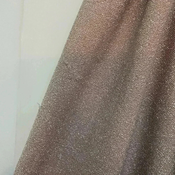 Express | Y2K Blush Pink Ruffle Metallic Sparkle Shimmer Blouse Size S Small - Picture 6 of 10